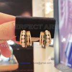 AAA APM Monaco Jewelry Replica - 5 Circles Diamond Earrings In All Gold